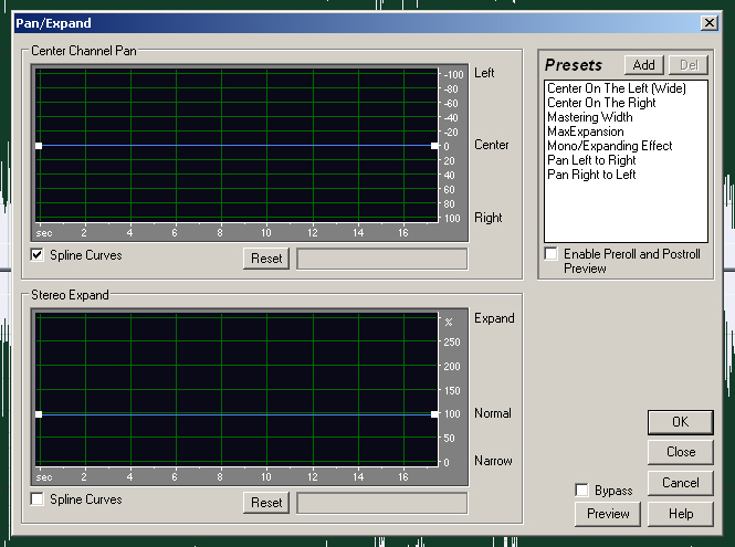 The pan/expand (process) tool