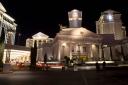 One of the many entrances to Caesar's Palace